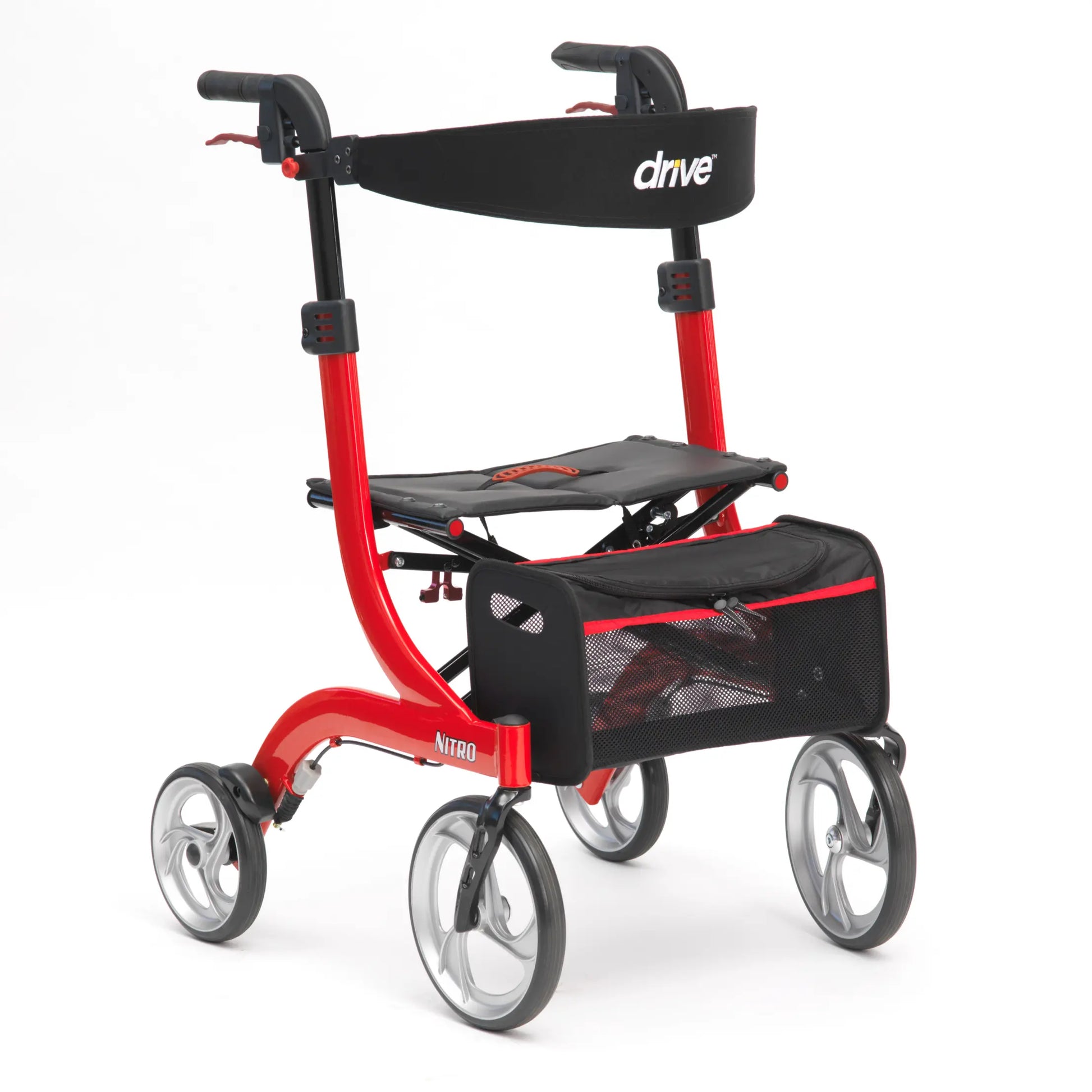 Drive Nitro Rollator in Red Independent Mobility