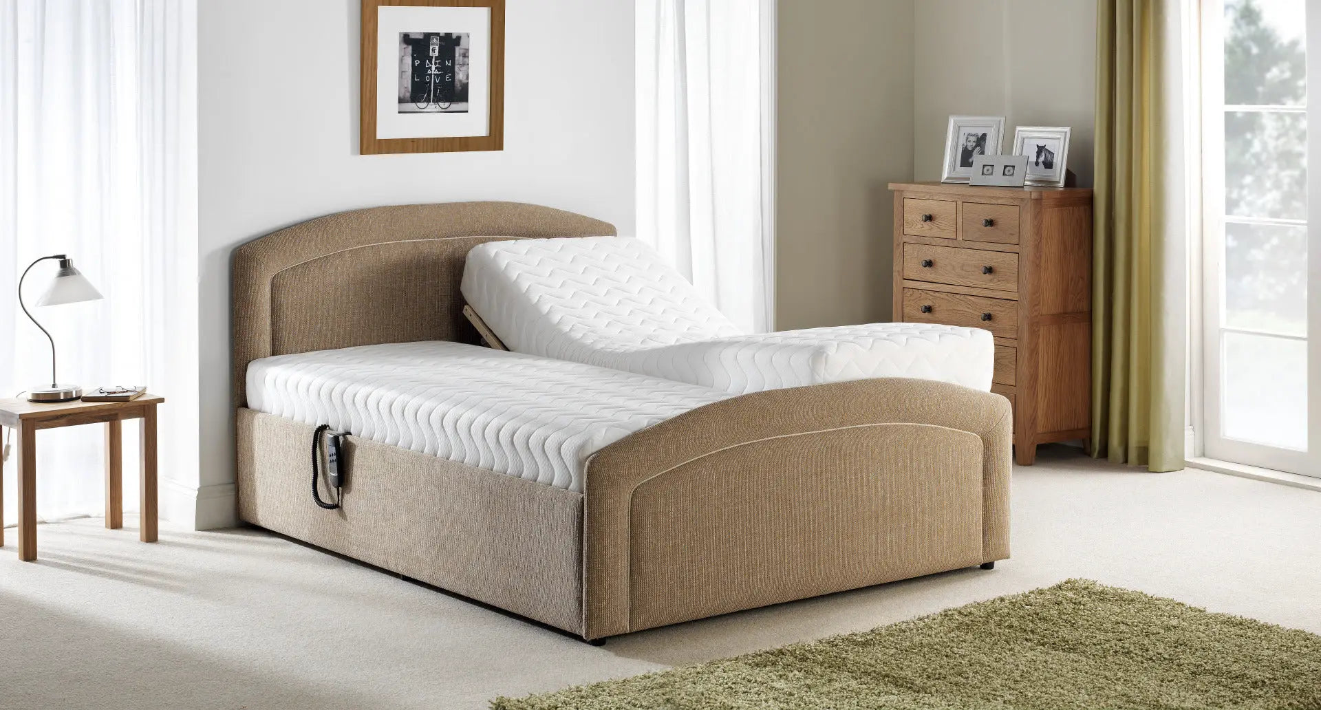 Sitting Pretty - Selston Adjustable Beds Beige Independent Mobility